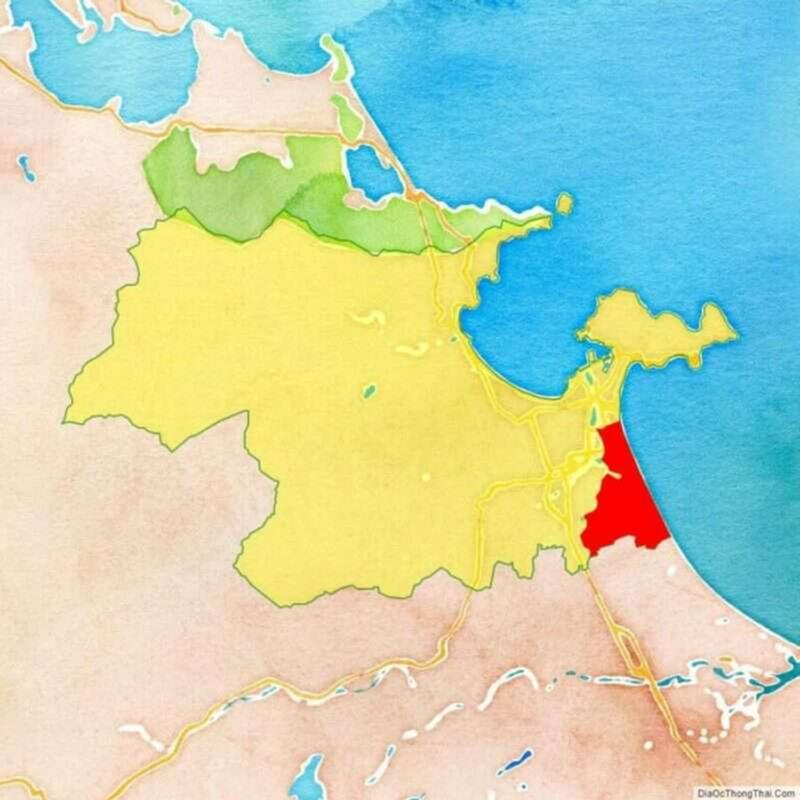 Vị trí địa lý Quận Ngũ Hành Sơn trên bản đồ