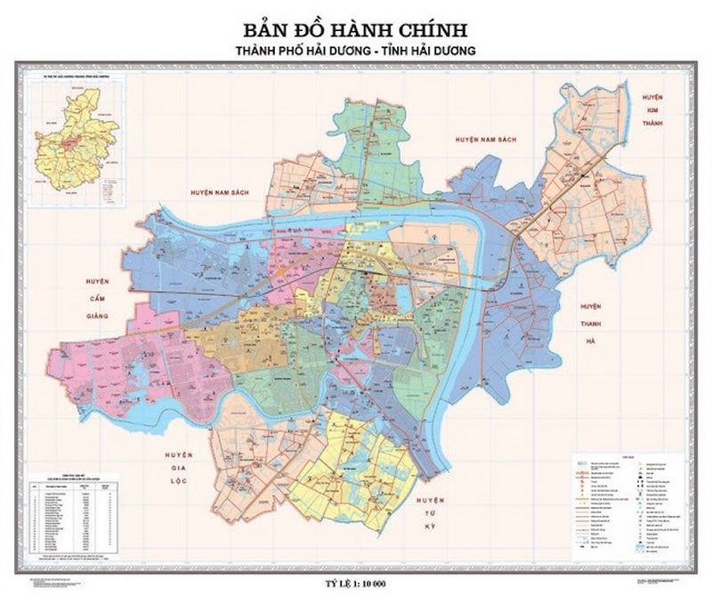 Bản đồ chi tiết Thành phố Hải Dương