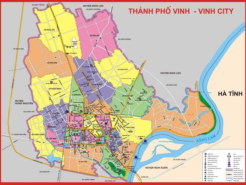 Bản đồ thành phố Vinh