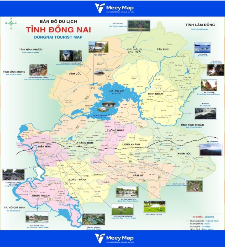 Bản đồ quy hoạch Tỉnh Đồng Nai| Quy hoạch Sử dụng Đất 21 Bản đồ du lịch tỉnh Đồng Nai