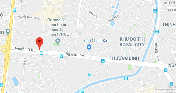 Vị trí đường Nguyễn Trãi