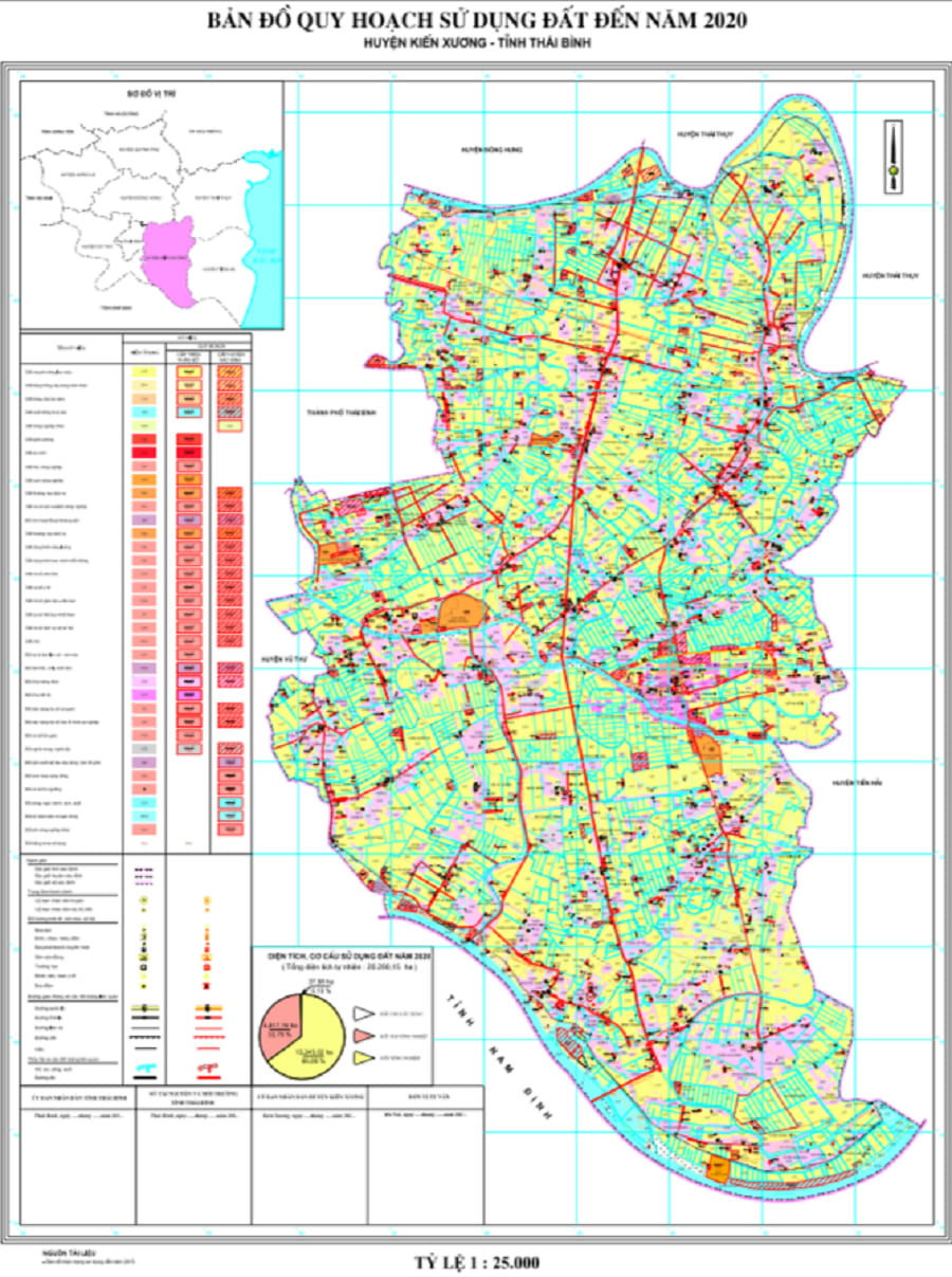 Bản đồ quy hoạch huyện Kiến Xương