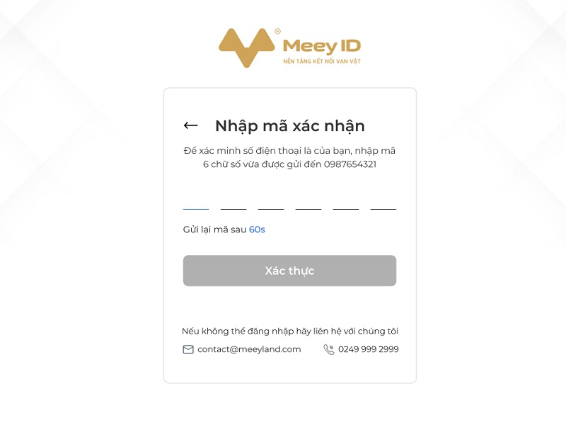 Cách đăng ký tài khoản Meey Map rất đơn giản