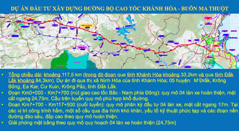 Khánh Hòa chọn phương án đường cao tốc Khánh Hòa - Buôn Ma Thuột