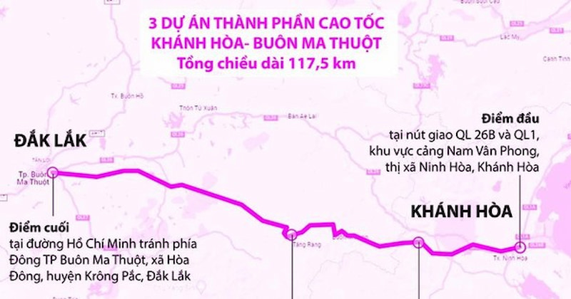 Tổng quan dự án cao tốc Khánh Hòa - Buôn Ma Thuột