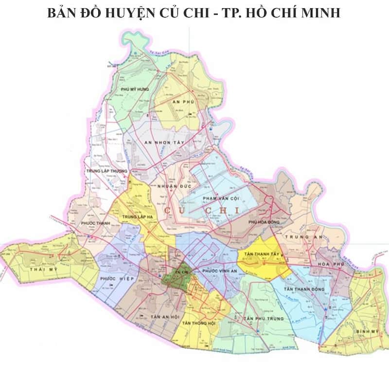 Bản đồ Huyện Củ Chi