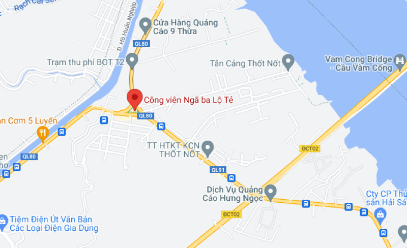 Ngã Ba Lộ Tẻ Ở Đâu? Cách Di Chuyển Đến Ngã Ba Lộ Tẻ Từ A - Z 2 Hình ảnh bản đồ khu vực Ngã Ba Lộ Tẻ