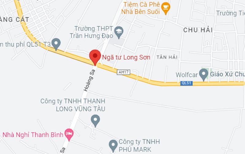 Hình ảnh bản đồ ngã ba Long Sơn
