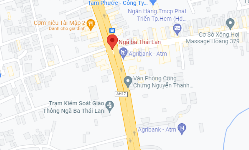 Vị trí Ngã ba Thái Lan