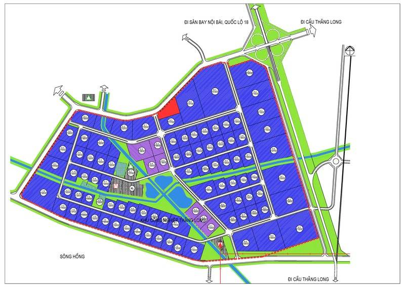 Ảnh Bản đồ quy hoạch chi tiết dự án khu công nghiệp Bắc Thăng Long