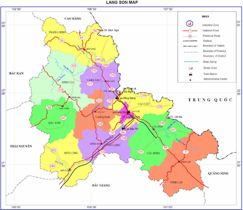 Bản đồ quy hoạch mới nhất của Lạng Sơn