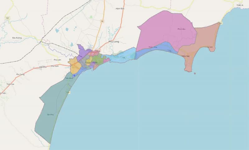 Bản đồ thành phố Phan Thiết