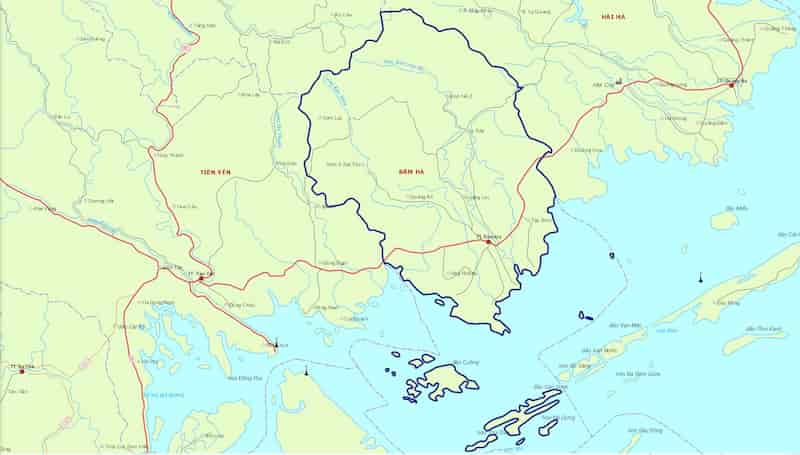 Bản đồ Huyện Đầm Hà    