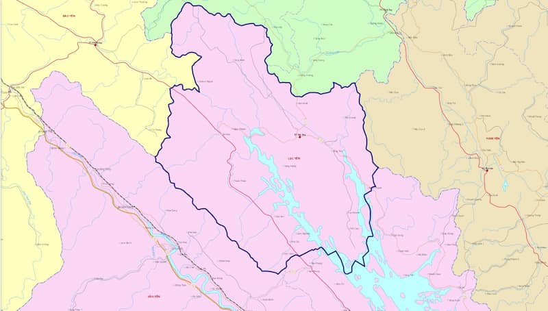 Bản đồ huyện Lục Yên