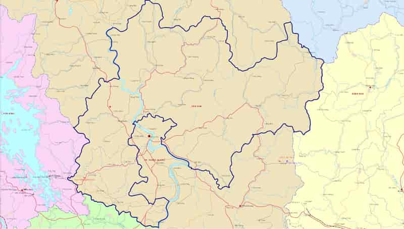 Bản đồ huyện Yên Sơn
