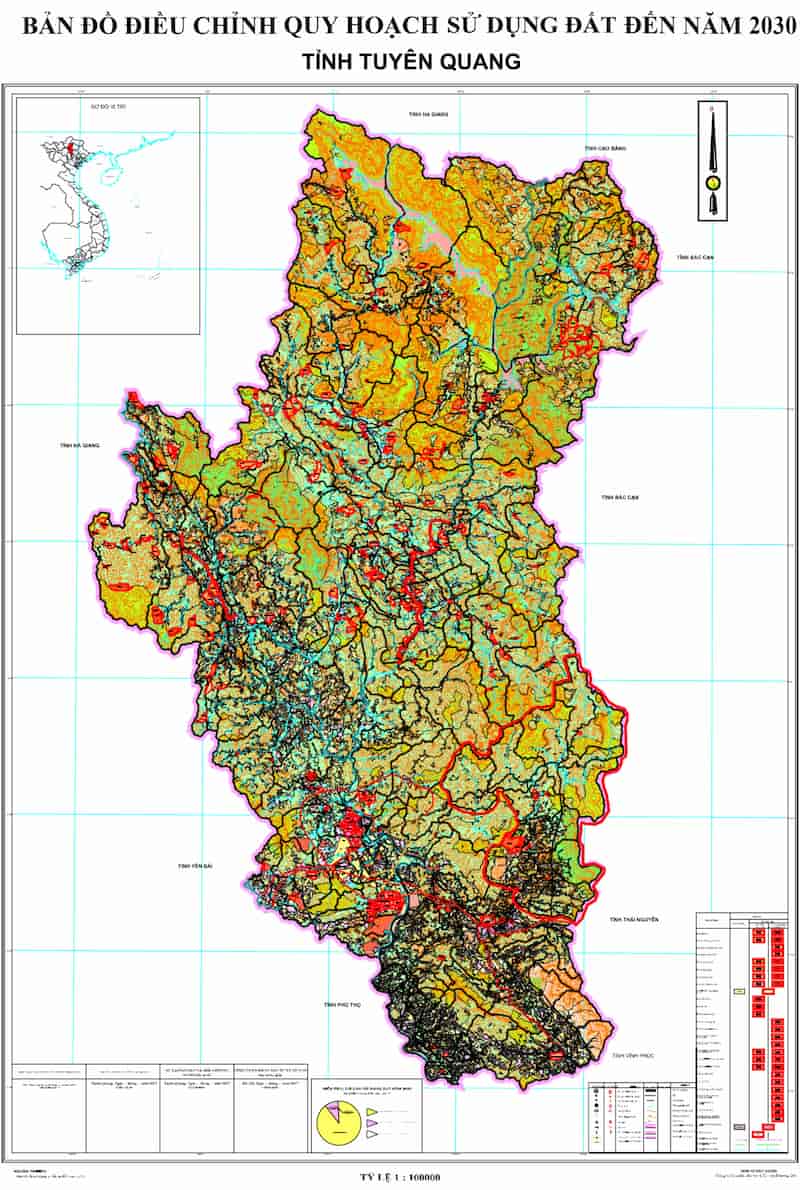 Bản đồ quy hoạch mới nhất của Tuyên Quang