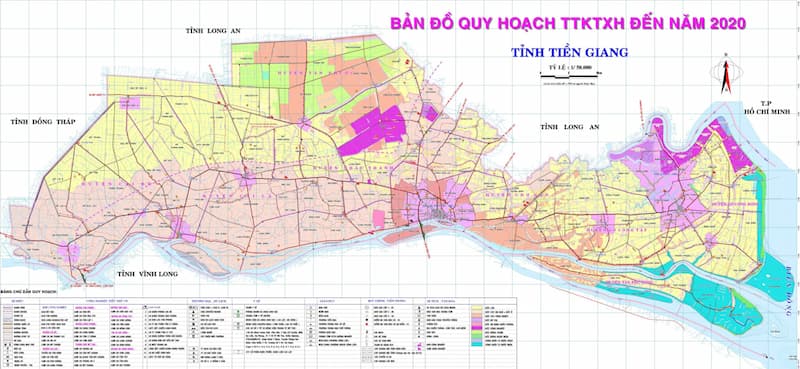 Bản đồ quy hoạch mới nhất của Tiền Giang