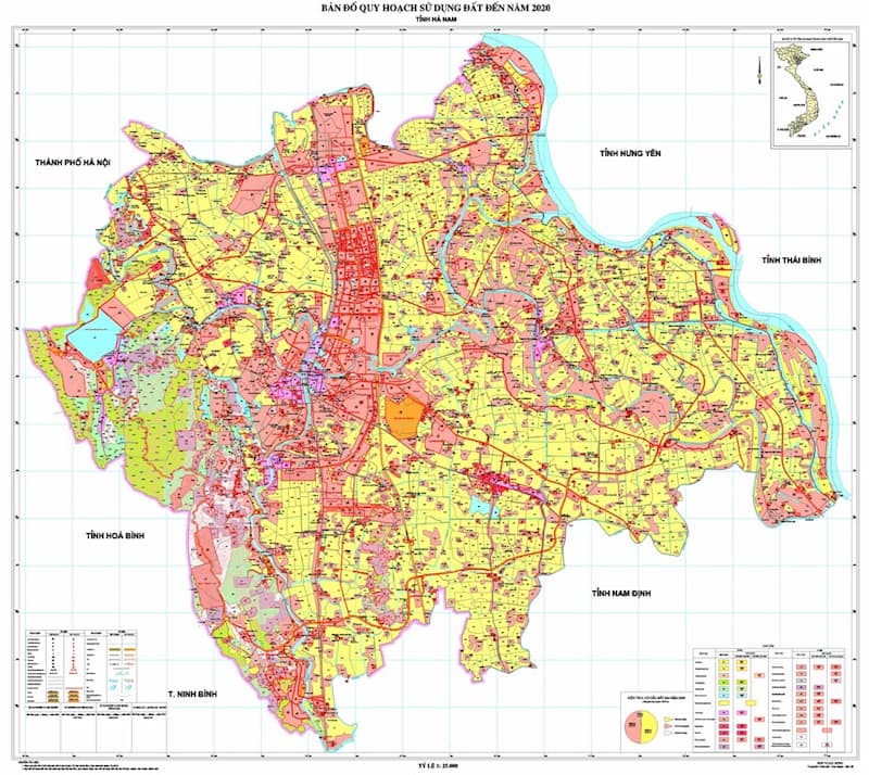 Bản đồ quy hoạch mới nhất của Hà Nam