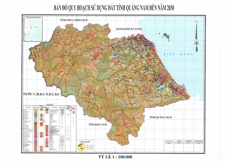 Bản đồ quy hoạch mới nhất của Quảng Nam