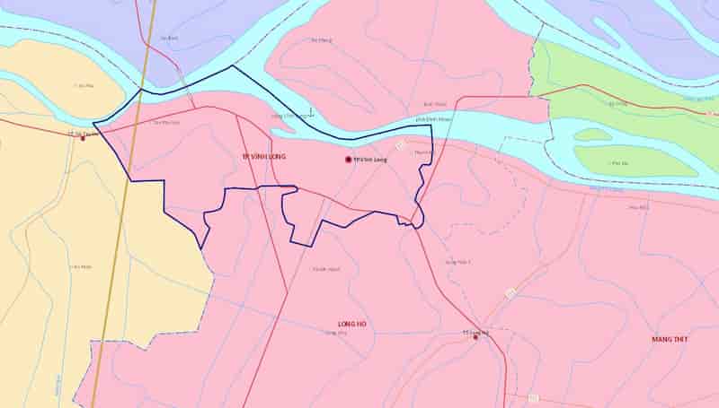 Bản đồ Thành phố Vĩnh Long