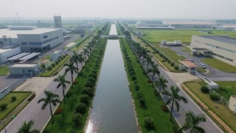 Dự án khu công nghiệp Thăng Long cách trung tâm thủ đô chỉ khoảng 10km