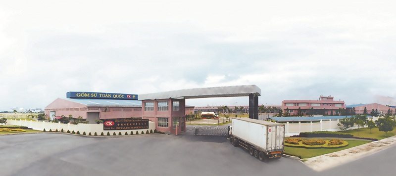 Công ty cổ phần gốm sứ Toàn Quốc thuộc Khu công nghiệp Nam Thăng Long