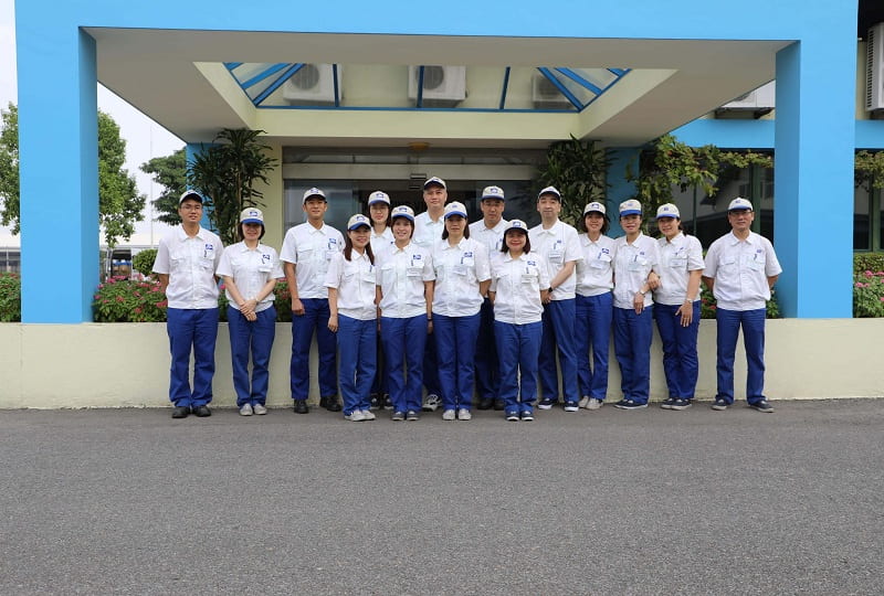 Đội ngũ nhân viên Công ty Trách Nhiệm Hữu Hạn parker processing Việt nam