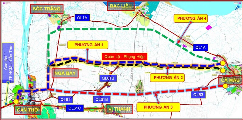 Thông tin về xuất quy hoạch dự án đường cao tốc Cần Thơ Cà Mau