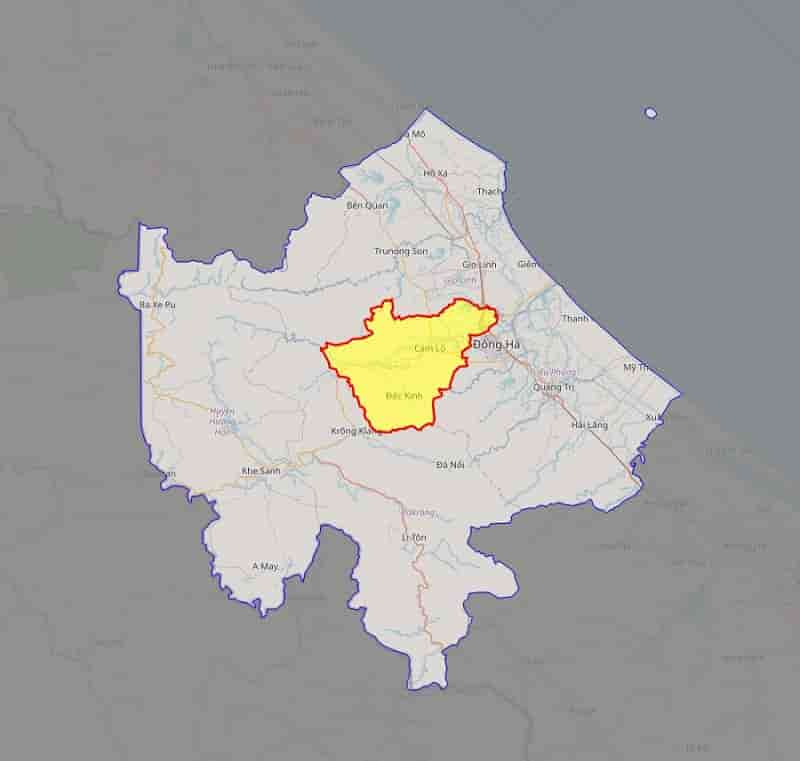 Bản đồ Huyện Cam Lộ