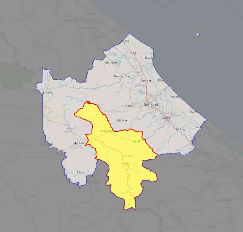 Bản đồ Huyện Đakrông