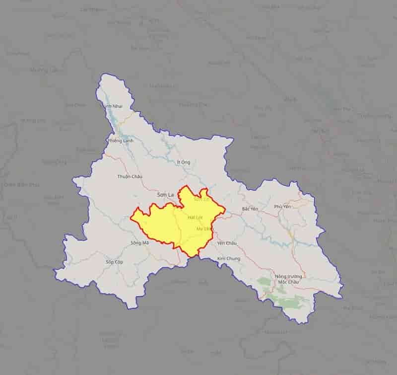 Bản đồ Huyện Mai Sơn