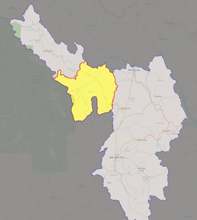 Bản đồ huyện Nậm Pồ
