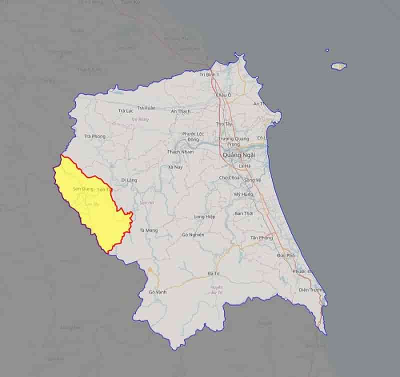 Bản đồ Huyện Sơn Tây