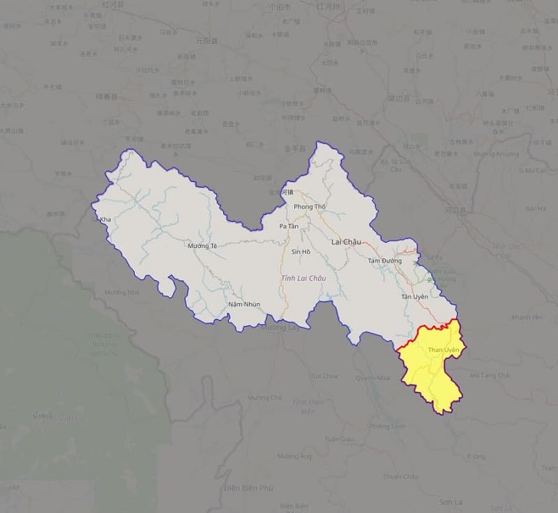 Bản đồ huyện Than Uyên