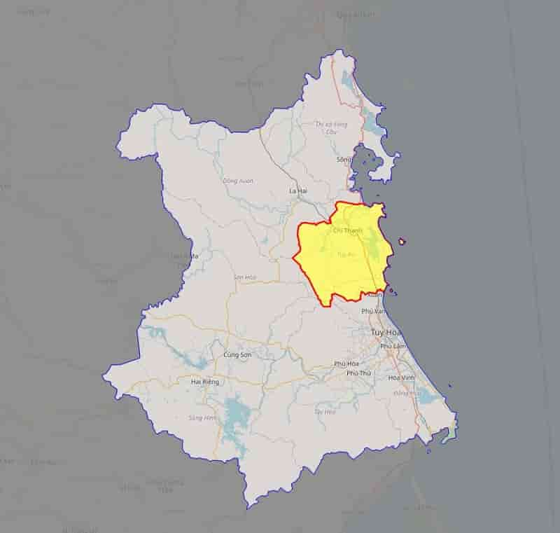 Bản đồ huyện Tuy An