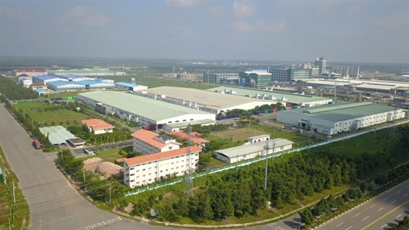 Khu công nghiệp Phúc Điền được đầu tư xây dựng bởi công ty Cổ phần Đầu tư và Phát triển hạ tầng Nam Quang