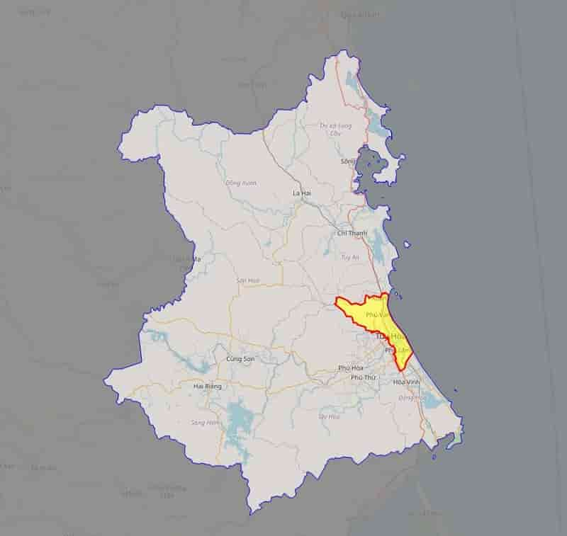 Bản đồ thành phố Tuy Hòa