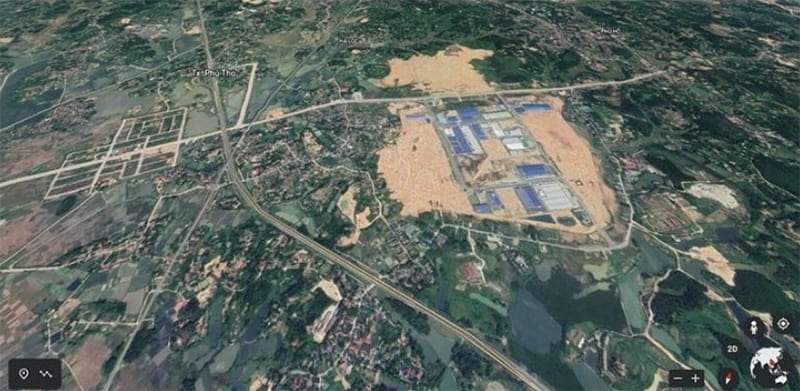 Vị trí khu công nghiệp Phú Hà qua vệ tinh