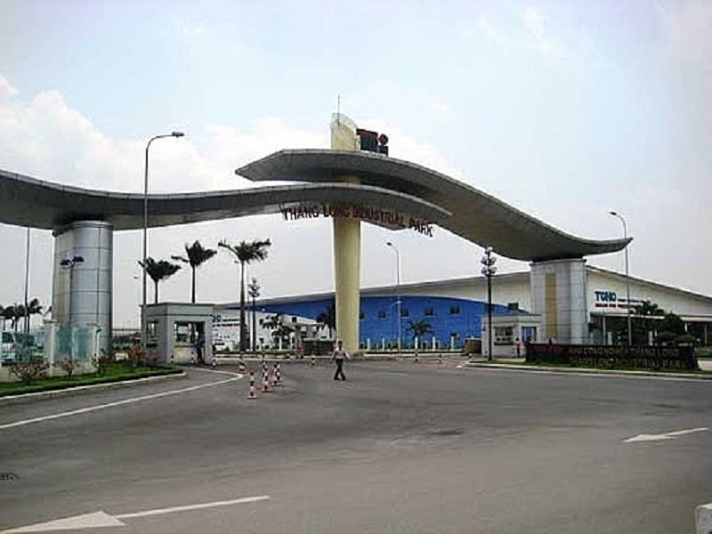 Khu công nghiệp Thăng Long có vị trí tại địa bàn 4 xã huyện Đông Anh, thành phố Hà Nội