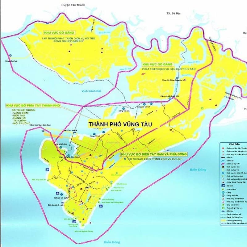 Vị trí địa lý thành phố Vũng Tàu