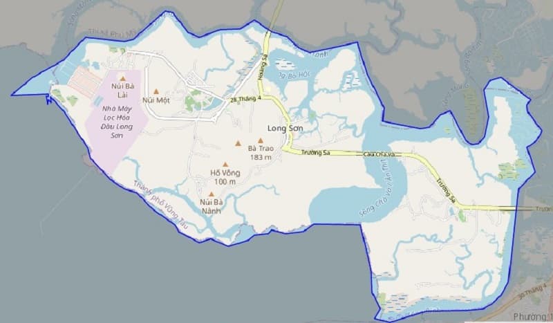 Bản đồ xã Long Sơn