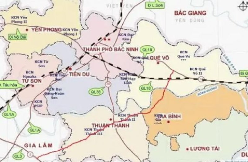 Danh Sách Khu Công Nghiệp Bắc Ninh: Thủ Phủ Khu Công Nghiệp Phía Bắc 1 Bản đồ quy hoạch khu công nghiệp, cụm công nghiệp tỉnh Bắc Ninh