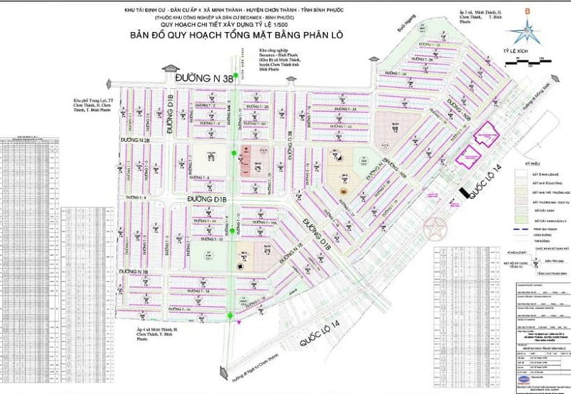 Bản đồ quy hoạch khu công nghiệp Becamex Bình Phước