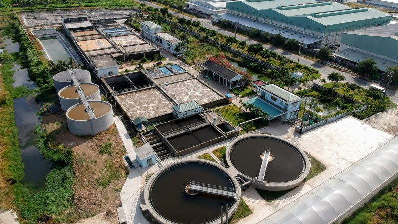 Nhà máy xử lý nước thải hiện đại tại KCN An Dương
