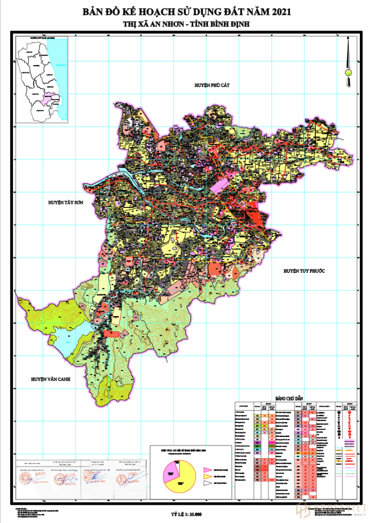 Bản đồ quy hoạch Thị xã An Nhơn – Tỉnh Bình Định