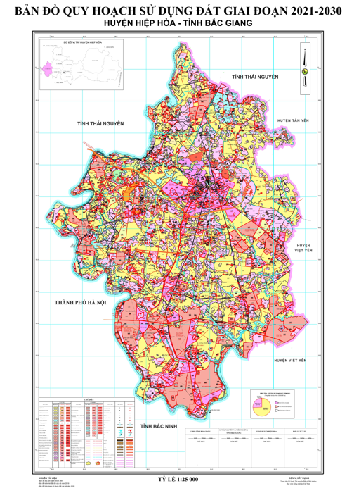 Bản đồ quy hoạch Huyện Hiệp Hòa – Tỉnh Bắc Giang