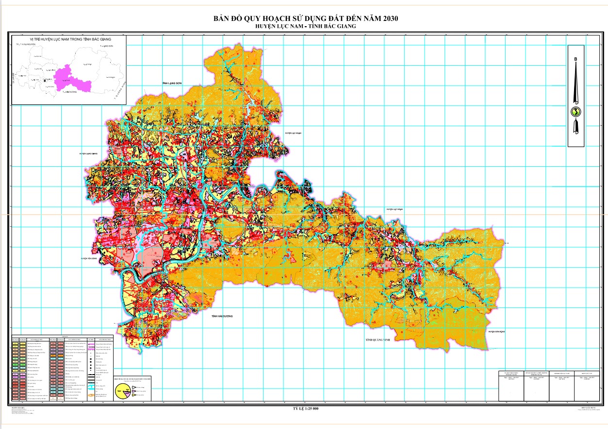 Bản đồ quy hoạch Huyện Lục Nam – Tỉnh Bắc Giang