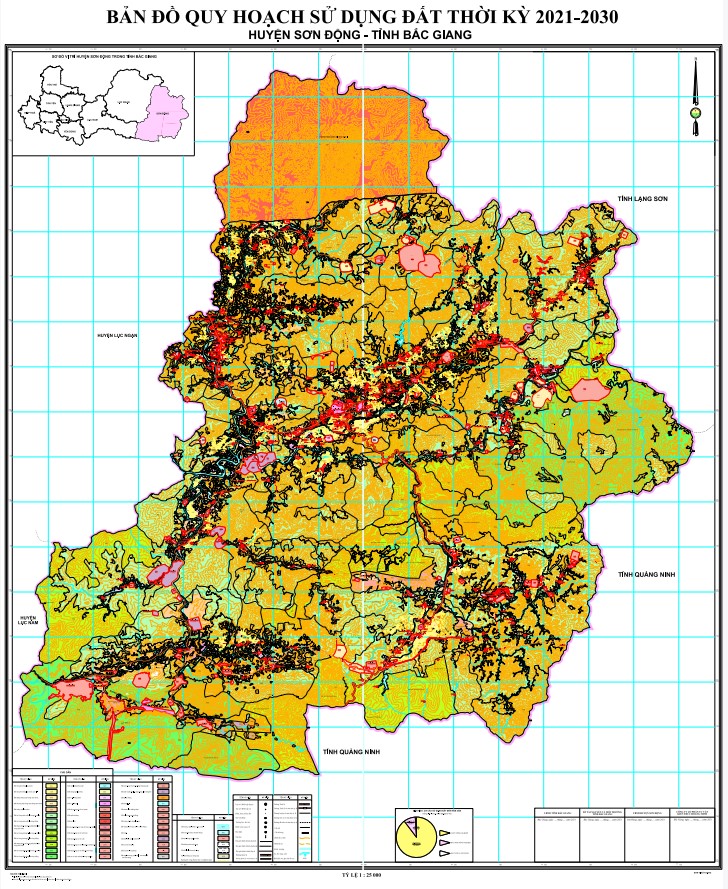 Bản đồ quy hoạch Huyện Sơn Động – Tỉnh Bắc Giang