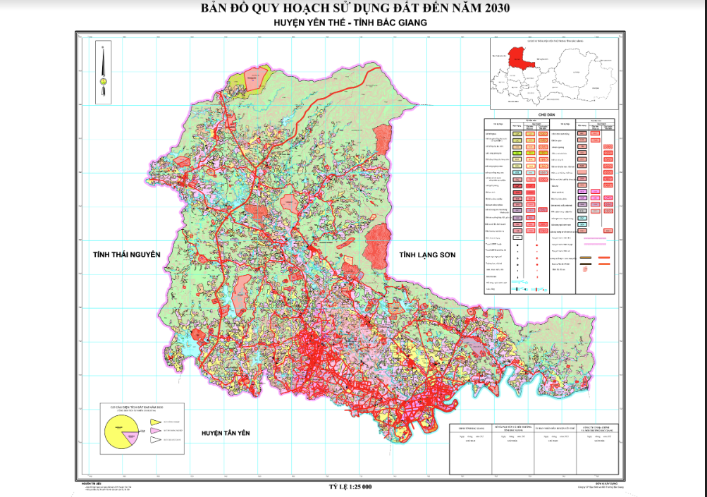 Bản đồ quy hoạch Huyện Yên Thế – Tỉnh Bắc Giang