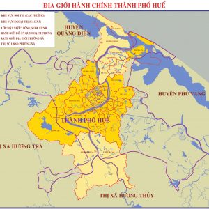 Bản đồ hành chính Thành Phố Huế